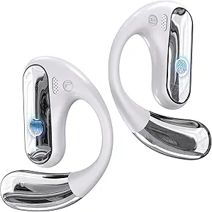 CoolJumper AI Real-Time Translator Earbuds,3-in-1 Ultra Open Ear Bluetooth Headphone,Translator 144 Languages & Accents,with Charging Case for Travel & Business Negotiation & Learning